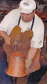 Mexican copper craftsman