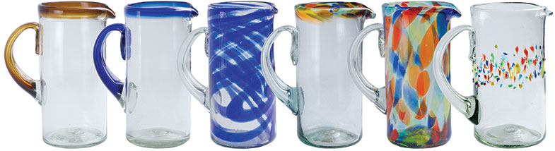 Mexican glass pitchers bt Orion