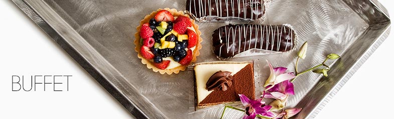 Heavy duty stainless steel serving tray